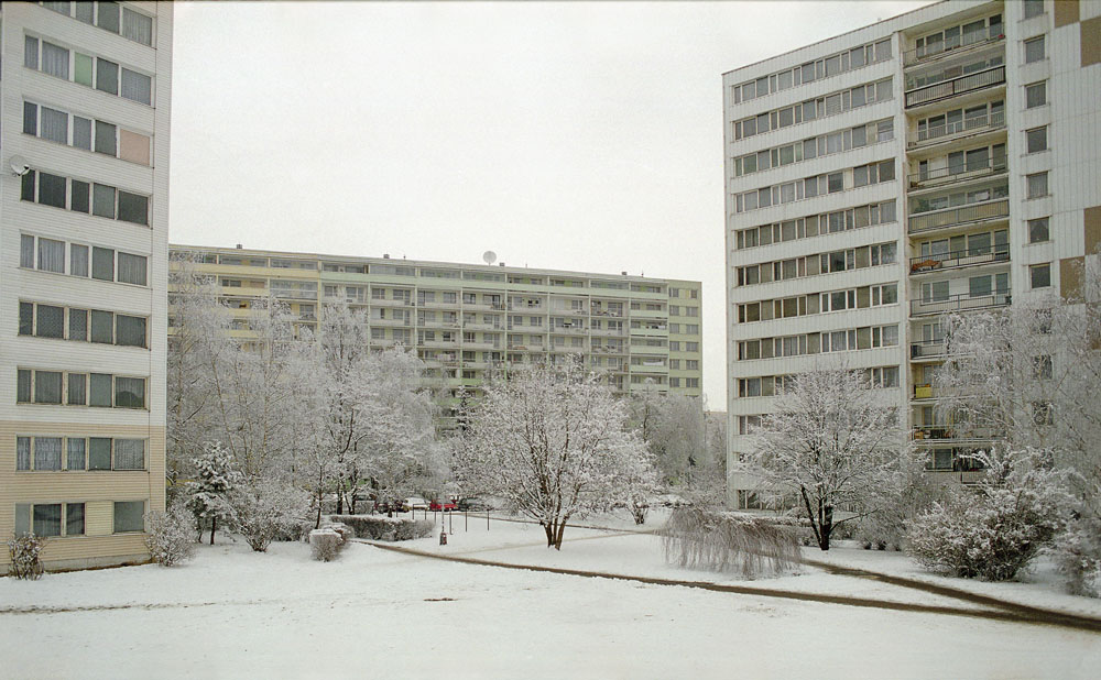 Prosek, Prague, Jablonecká, Prosecká, winter, snow