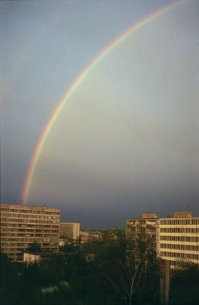 Prosek, Prague, Vysočanská, Prosecká, rainbow